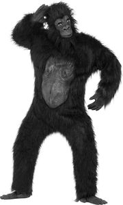 Gorilla Kostüm Deluxe - Overall für Karneval Größe: M-L
