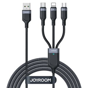 Ladekabel 3-in-1-Kabel für iPhone USB-C Micro-USB 1,2 m Aufladekabel Joyroom