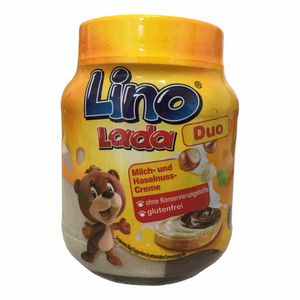 Podravka Lino Lada Duo Milch- und Haselnuss-Creme (400g Glas)