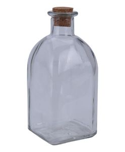 EXCELLENT HOUSEWARE Glasflasche mit Korken 280 ml RETRO