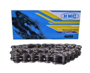 KMC Kette 428 black, ISO 9001, inkl. Kettenschloss, 52-80 Glieder, Anzahl Glieder:64 Glieder
