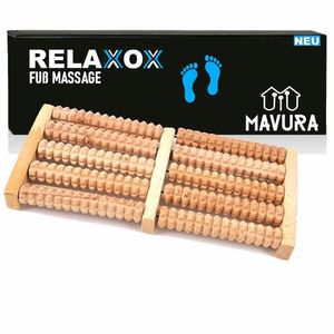 RELAXOX Premium Fußmassageroller Holz Fußmassage Fuß Massage