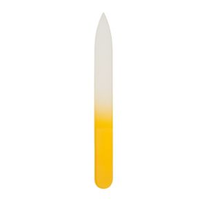 Glasnagelfeile "kurz" - 9 cm -  gelb - Nagelfeile