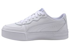 PUMA Skye Damen Sneaker Low Top Plateausneaker, Größe:UK 6.5 - EUR 40 - 25.5 cm, Farbe:Weiß (Puma White)