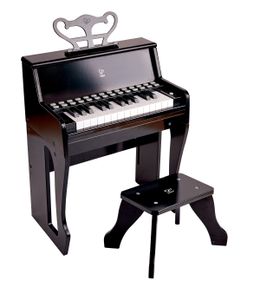 Hape Leuchttasten-Piano mit Hocker, schwarz
