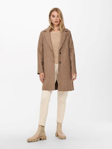 ONLY Kabáty Dámske Polyester Brown GR54299 - Veľkosť: S
