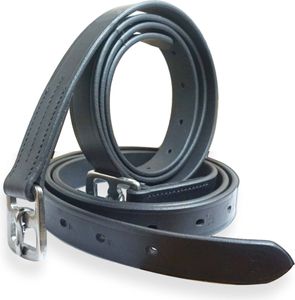 Steigbügelriemen aus Leder in schwarz, passend für englische Sättel Steigbügelriemen Länge 140 cm Steigbügelriemen aus Leder in schwarz, passend für englische Sättel Steigbügelriemen Länge 140 cm