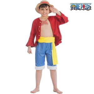One Piece Kostüm Ruffy Strohhut Monkey D. Ruffy für Kinder