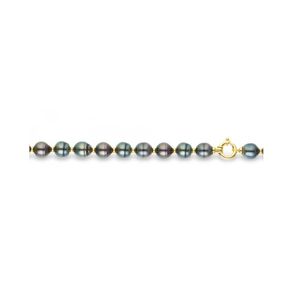 Tahitian Perlen-Armband und 375/1000 Gelbgold -    BPS K112 W  Blue Pearls