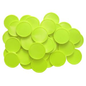 CombiCraft Kunststoff Wertmarken oder Pfandmarken Blanko - Neongelb - 100 Stück