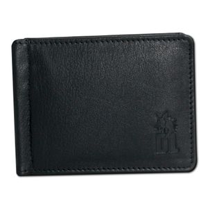 DragonLeather Pravá kožená pánska peňaženka čierna 9,5x12x3cm D2OPT121S