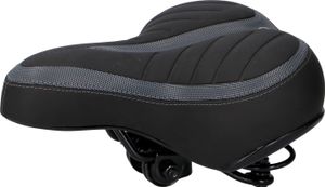 Dunlop Fahrradsattel Gel City Bike - 26 x 23 cm - Ergonomisch - Schwarz