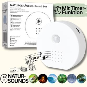 Naturgeräusche-Soundbox mit Bewegungssensor – 6 Klängen wie Vogelgezwitscher, Wellen, Relax Zwitscherbox, Vogelgezwitscher, Naturgeräusche box Naturgeräusche-Soundbox mit Bewegungssensor – 6 Klängen wie Vogelgezwitscher, Wellen, Relax Zwitscherbox, Vogelgezwitscher, Naturgeräusche box