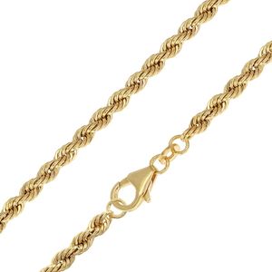 trendor 51878 Damen-Kette 333 Gold / 8 Karat Kordelkette, 45 cm