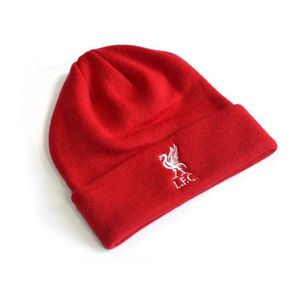 Liverpool FC offizielle Strick-Umschlagmütze BS1682 (Einheitsgröße) (Rot)
