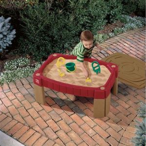 Step2 Prirodzene hravý stôl na piesok | Plastové pieskovisko s vekom | Zvýšený stôl na hranie s pieskom