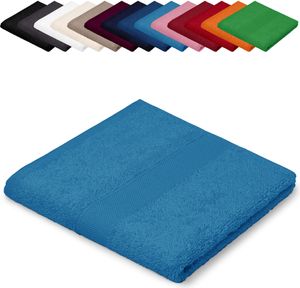 Saunatuch XXL 100x200 cm Saunalaken Strandtuch Saunahandtuch 100% Baumwolle Badelaken, Farbe: Türkis