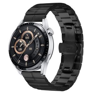 INF Edelstahl-Uhrenarmband für Fitbit Versa/Versa 2 / Versa Lite Schwarz