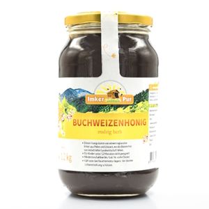 ImkerPur® Buchweizen-Honig, 1200 g, kaltgeschleudert, kräftig-herb