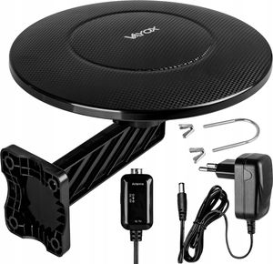 Vayox Antena Zewnętrzna VA0039 Digital360 | DVB-T/T2 | Full HD | 4K | VHF\UHF | Czarna