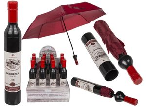 Deštník ve tvaru láhve červeného vína