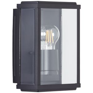 Design Außenwandlampe Schwarz - IP44 Spritzwasserschutz Haustür Garten Design Außenwandlampe Schwarz - IP44 Spritzwasserschutz Haustür Garten