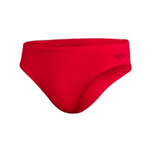 Speedo Herren Badeslip, Essentials Endurance+ Brief - Badehose, einfarbig Rot L