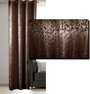 JEMIDI Vorhang blickdicht 140x245cm - Gardine mit Ösen Anbringung - Ösenschal Dekoschal Glanz Optik - 100% Polyester für Wohnzimmer Schlafzimmer