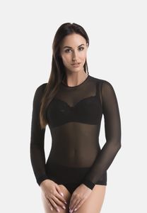 Teyli Bluse aus durchsichtigem Netz Glamour Female 179308 schwarz XL