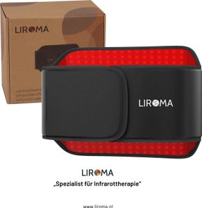 LIROMA® Tragbares Infrarot-Rückenband - Unterer Rücken, Schultern, Beine - Infrarot-Therapie - Infrarot-Lampe - Schlankheits-Band - Wärmeband