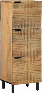 Highboard Braun 40x33x110 cm Massivholz Mango