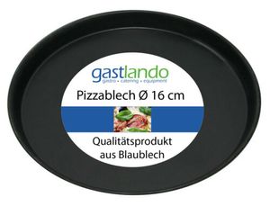 10 x Pizzablech aus Blaublech rund Ø 16 cm