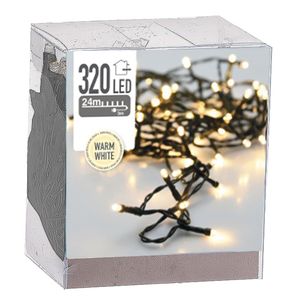 Lampa vánoèního stromu 24 m guma bílá/žlutá 320 kusù