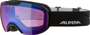 Alpina Erwachsenen Ski-Schnee-Brille PHEOS S QuattroflexVarioflex Mirror schwarz