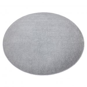Moderní kulatý koberec LATIO 71351060, pratelný, stříbrný (Velikost: kruh 160 cm)