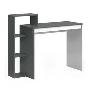 Stôl Livinity® Leo, 100 x 40 cm, antracitová/biela