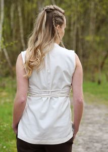 Ärmellose Mittelalter-Bluse Levke, natur : M Größe: M
