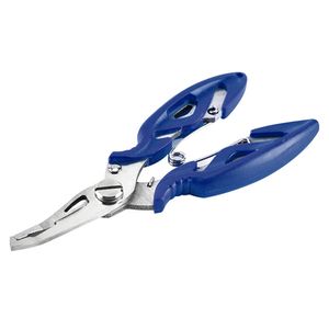 Edelstahl Angelköder Zangenschneider Scissor Line Cutter Hook Remover Tool, Blau