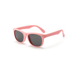 Olotos Kinder Sonnenbrille Flexibel Gummi Polarisierte UV-Schutz Mädchen Jungen Brillen, Rosa