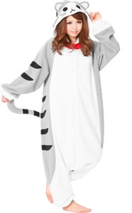 Gestreifte Katze Kigurumi Größe: M-L