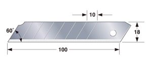 TAJIMA - Cutterklinge 18mm LCB-50, 10 Stück