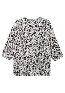 sheego Damen Große Größen Tunika mit grafischem Alloverdruck Tunika Citywear feminin V-Ausschnitt - gemustert