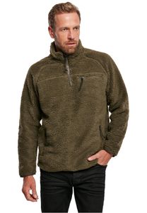 Brandit Jacke Teddyfleece Troyer in Olive-XXXXXL