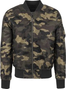 Bunda Urban Classics Camo Basic Bomber Jacket wood camo - XL