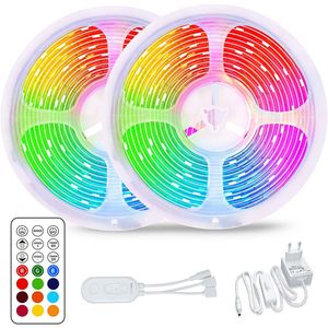 ZMH LED Strip RGB 10M Streifen Farbwechsel mit Fernbedienung für TV-Hintergrundbeleuchtung Party Wohnzimmer Schlafzimmer Bar