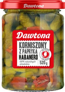 Uhorky Dawtona s papričkami habanero 520g