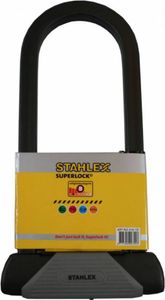 Stahlex 004803 Fahrrad Bügelschloss 330 x 167 mm Stahlex 553 + Halterung E-Bike Schloss schwarz