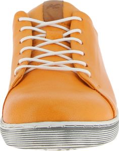 Andrea Conti Damen Sneaker Halbschuh lose Einlagen Leder Schnürung 0349609, Größe:39 EU, Farbe:Orange