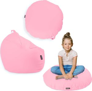 Sitzsack mit füllung 2 in 1 Sitzkissen Bean Bag Outdoor Indoor Wasserfest | Pink 100cm