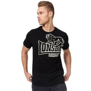Herren T-Shirt normale Passform LANGSETT Black 4XL Lonsdale